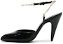 Buy (W) Saint Laurent Tumit Tinggi 'Rantai Hitam' 6418070NP0011598