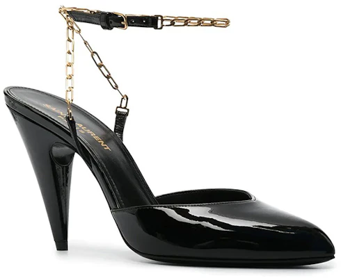 (W) Tacones Altos Saint Laurent 'Cadena Detalle Negro' 6418070NP0011598 Order (W) Tacones Altos Saint Laurent 'Cadena Detalle Negro' 6418070NP0011598