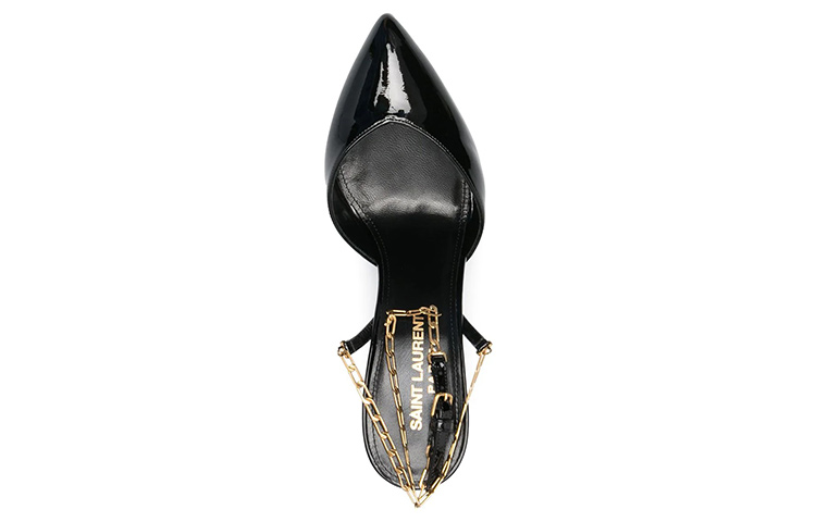 Shop (W) Tacones Altos Saint Laurent 'Cadena Detalle Negro' 6418070NP0011598