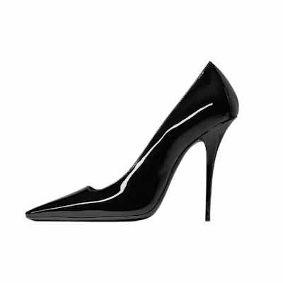 (W) Saint Laurent High Heels 'Patent Black Fashion'
