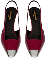 Shop (W) Tacones Altos Saint Laurent 'Cocodrilo Rojo Brillante' 660545L3YNN6428
