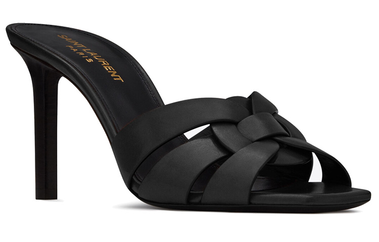 Lookbook (W) Tacones Altos Saint Laurent 'Piel Lisa Negra' 650986DWE001000