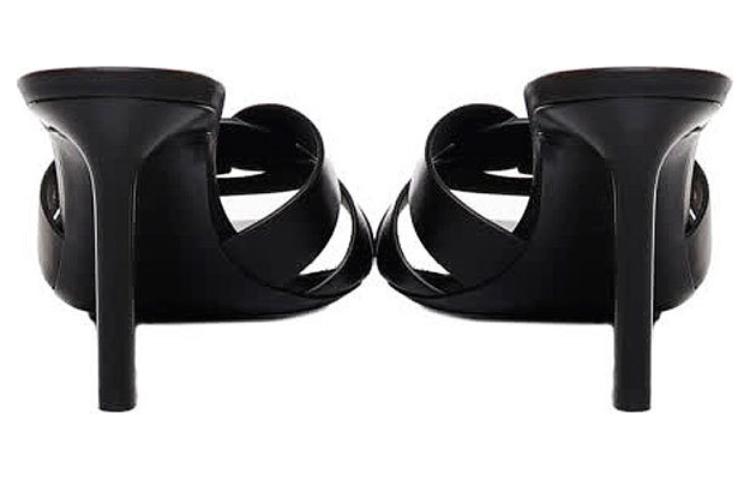 Purchase (W) Saint Laurent Kasut Tumit Tinggi 'Kulit Licin Hitam' 650986DWE001000
