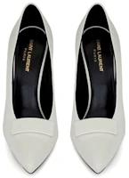 Lookbook (W) Tacones Altos Saint Laurent 'Cuero Blanco' 709159AAAQC9030