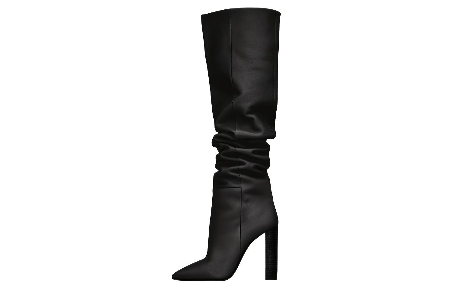 (Women) Saint Laurent High Top 'Black Leather' 6201821F2001000