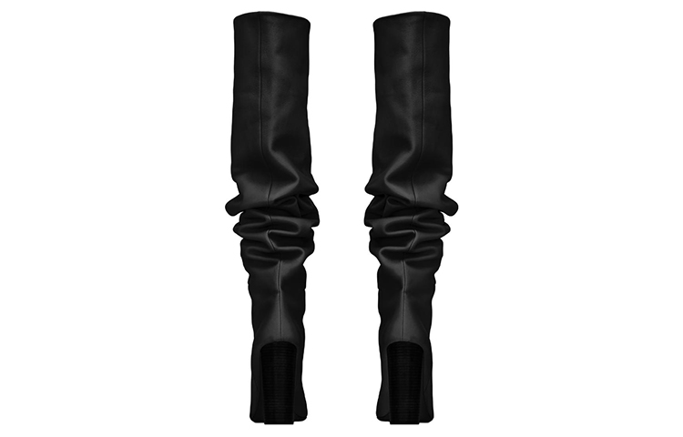 Purchase SAINT LAURENT 聖羅蘭 皮革 休閒 高筒靴 女款 黑色