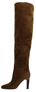 SAINT LAURENT 絨面革 高筒靴 8.5cm 女款 棕色 Buy SAINT LAURENT 絨面革 高筒靴 8.5cm 女款 棕色