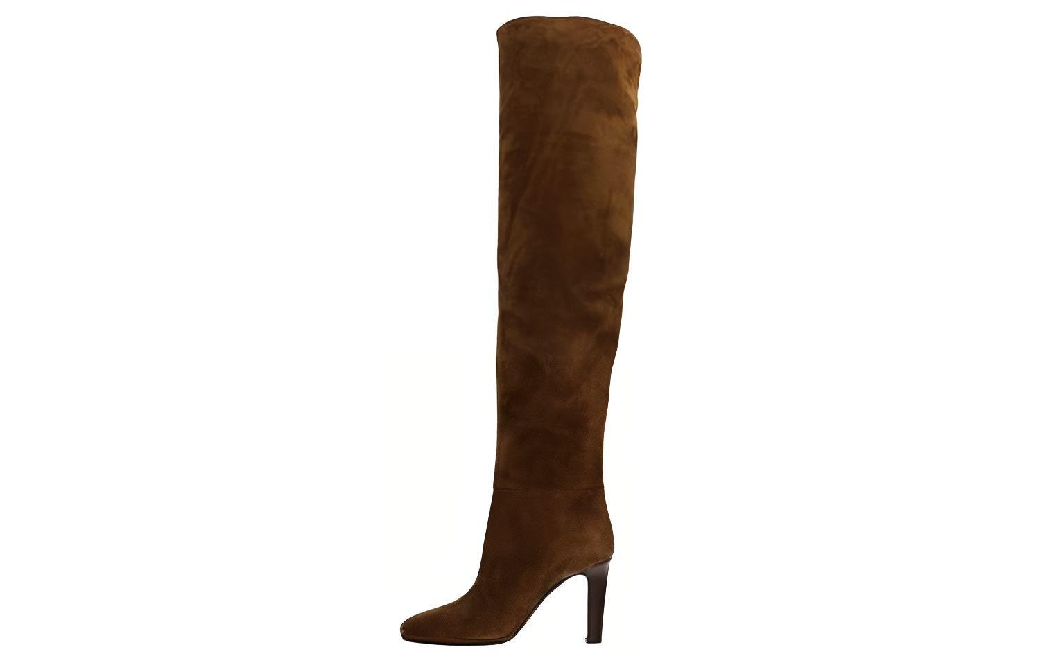 (Women) Saint Laurent High Top Boot 'Brown Suede' 6326130LI002330