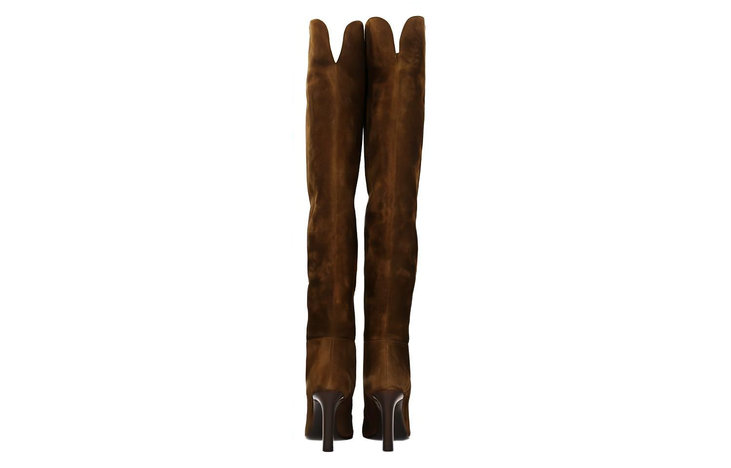 Purchase (Women) Saint Laurent High Top Boot 'Brown Suede' 6326130LI002330