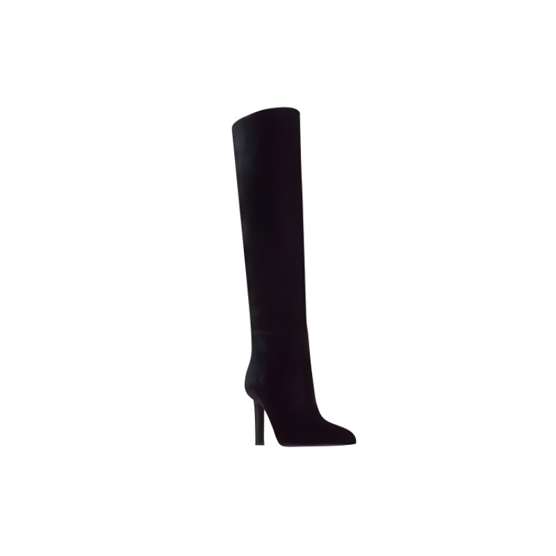 Order (W) 생 로랑 블랙 9cm 하이탑 부츠 (43 characters) 686109GVO001000