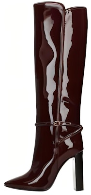(Women) Saint Laurent High Top Buckle Boots 'Red Leather' 6337271TV006142 Buy (Women) Saint Laurent High Top Buckle Boots 'Red Leather' 6337271TV006142