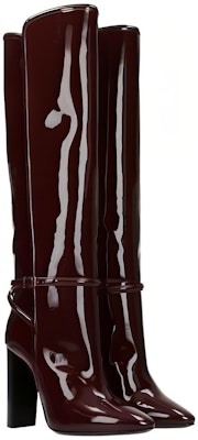 (Women) Saint Laurent High Top Buckle Boots 'Red Leather' 6337271TV006142 Lookbook (Women) Saint Laurent High Top Buckle Boots 'Red Leather' 6337271TV006142