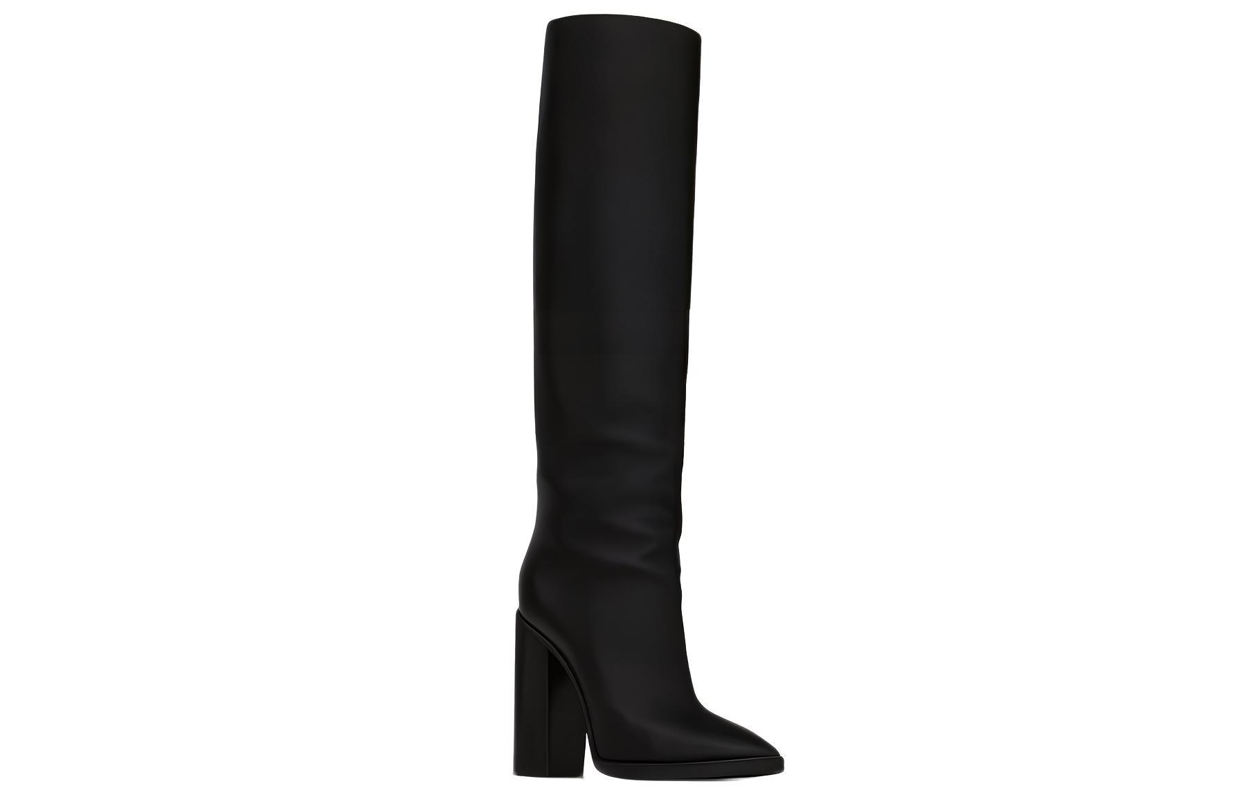 Lookbook (W) Saint Laurent Kasut Tinggi 'Hitam 11cm' 6738612W7001000
