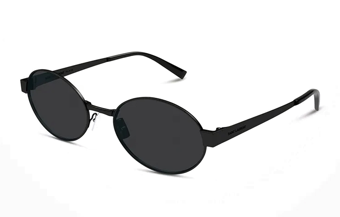 (Women) Saint Laurent Irregular Shaped Sunglasses with Logo Detail Black SL692001 圖 2