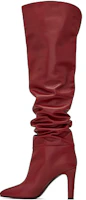 (Women) Saint Laurent Jane 'Smooth Leather High Boot Red' 6326071Y8006008 (Women) Saint Laurent Jane 'Smooth Leather High Boot Red' 6326071Y8006008