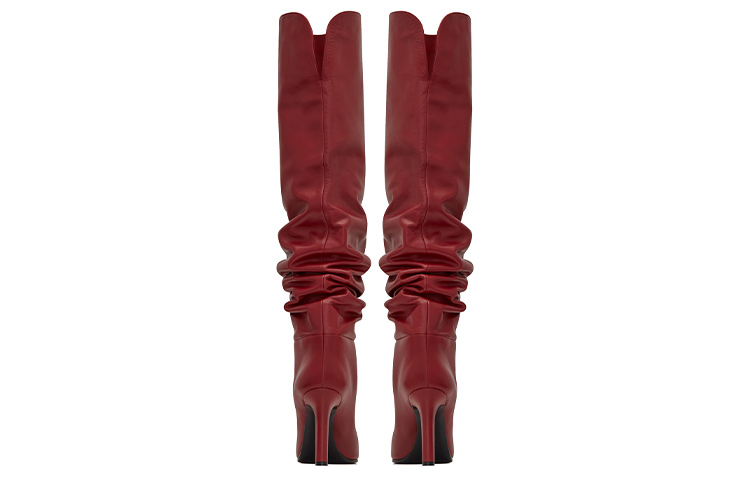 Purchase (W) Saint Laurent Jane ''Glattleder Hohe Stiefel Rot'' 6326071Y8006008