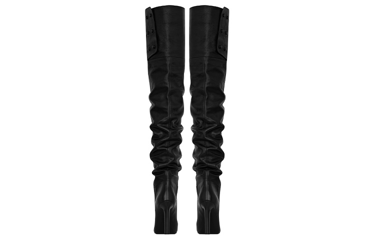 Shop (W) Stivali Alti Saint Laurent Jane ''Pelle Verniciata Nera'' 66763125V001000