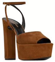 Order (Women) Saint Laurent Jodie Platform Sandals Brown 7017880LI002330
