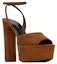 Order (Women) Saint Laurent Jodie Platform Sandals Brown 7017880LI002330