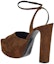 Shop (Women) Saint Laurent Jodie Platform Sandals Brown 7017880LI002330