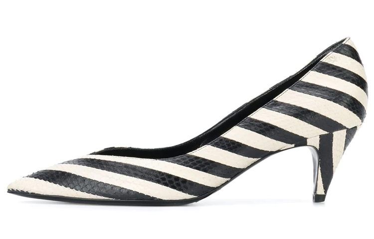 (W) Saint Laurent Kiki 55 'Black and White'