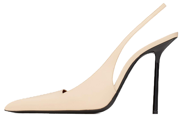 (Women) Saint Laurent Kiss High Heels 'Beige Glossy' 73152019X009225
