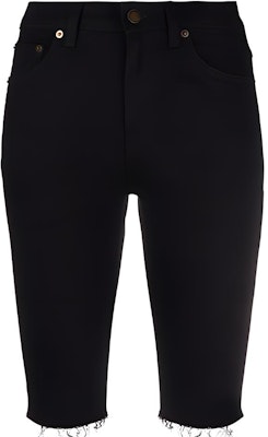 (Women) SAINT LAURENT Knee-Length Slim Fit Denim Shorts Black 659903YO5001080 Buy (Women) SAINT LAURENT Knee-Length Slim Fit Denim Shorts Black 659903YO5001080