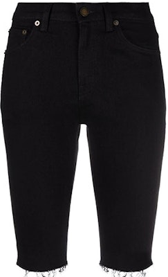 (Women) SAINT LAURENT Knee-Length Slim Fit Denim Shorts Black 659903YO5001080 Order (Women) SAINT LAURENT Knee-Length Slim Fit Denim Shorts Black 659903YO5001080