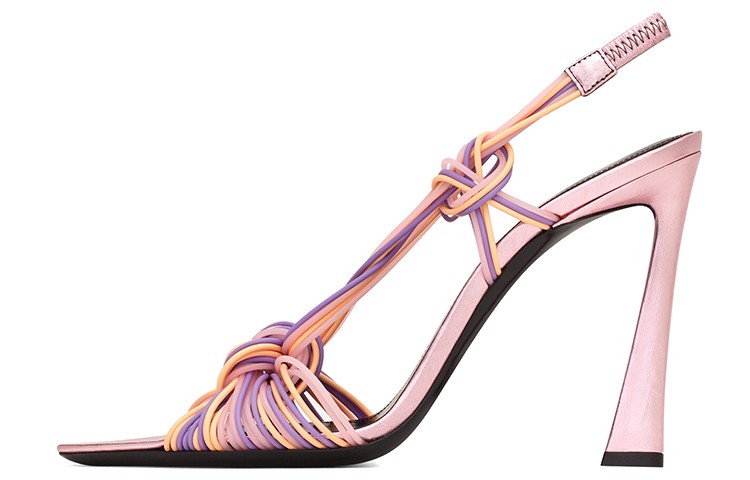 Order (Women) Saint Laurent Knotted Sandal 'Pink-Purple' 731567AABO35874