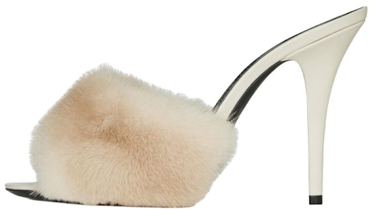 (W) サンローラン LA16 ミルクホワイトオープントゥハイヒール 650762E0E009700 Buy (W) サンローラン LA16 ミルクホワイトオープントゥハイヒール 650762E0E009700