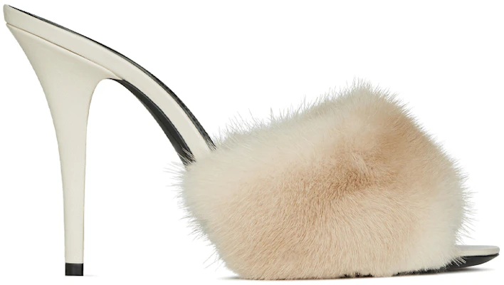 (W) Saint Laurent LA 16 ''Talons Hauts Ouverts Blanc Lait'' 650762E0E009700 Order (W) Saint Laurent LA 16 ''Talons Hauts Ouverts Blanc Lait'' 650762E0E009700