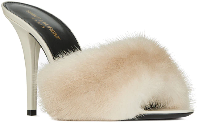 (W) Saint Laurent LA 16 ''Talons Hauts Ouverts Blanc Lait'' 650762E0E009700 Lookbook (W) Saint Laurent LA 16 ''Talons Hauts Ouverts Blanc Lait'' 650762E0E009700
