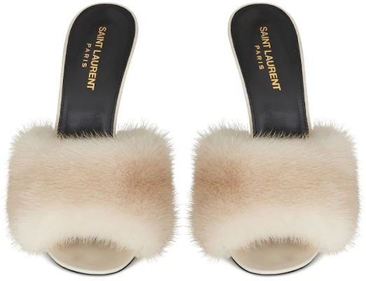 (W) Saint Laurent LA 16 ''Talons Hauts Ouverts Blanc Lait'' 650762E0E009700 Shop (W) Saint Laurent LA 16 ''Talons Hauts Ouverts Blanc Lait'' 650762E0E009700