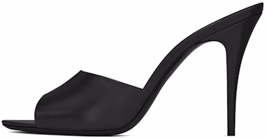(Women) Saint Laurent La 16 High-Heeled 'Smooth Black Leather' 6504741ZJ001000 (Women) Saint Laurent La 16 High-Heeled 'Smooth Black Leather' 6504741ZJ001000