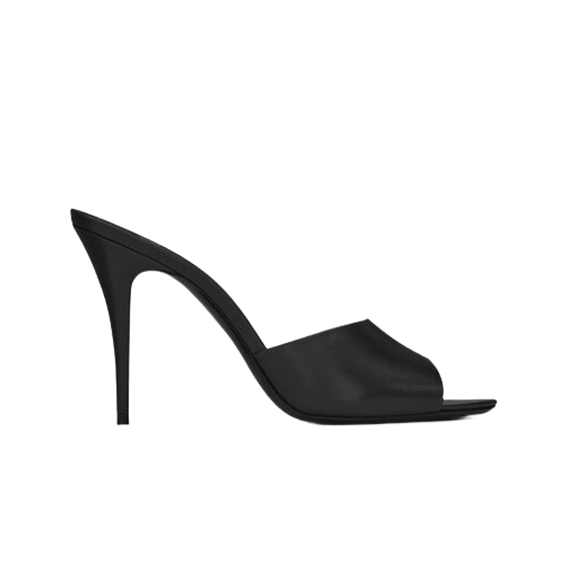 Buy (W) Saint Laurent La 16 High-Heels ''Glattes Schwarzes Leder'' 6504741ZJ001000