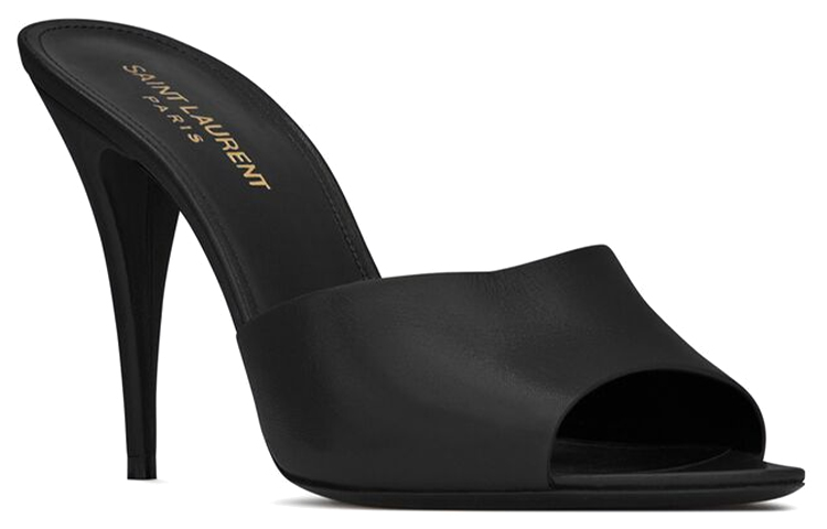 Order (W) サンローラン ラ16 ハイヒール (スムースブラックレザー) 6504741ZJ001000