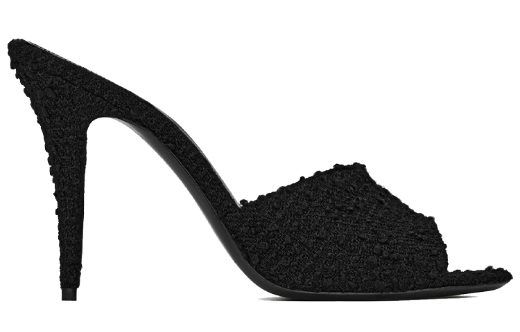 Order (W) Saint Laurent La 16 Tacón Alto 'Tweed Negro' 6702530CO001000