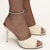 (W) Saint Laurent LA 16 Kasut Tumit Tinggi 'Beige' 6504741ZJ001906