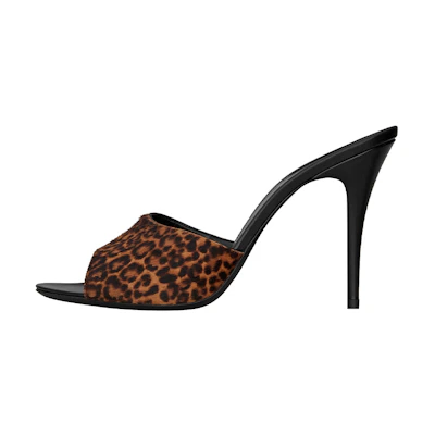 (W) Saint Laurent LA 16 Mule 'Leopard Print'
