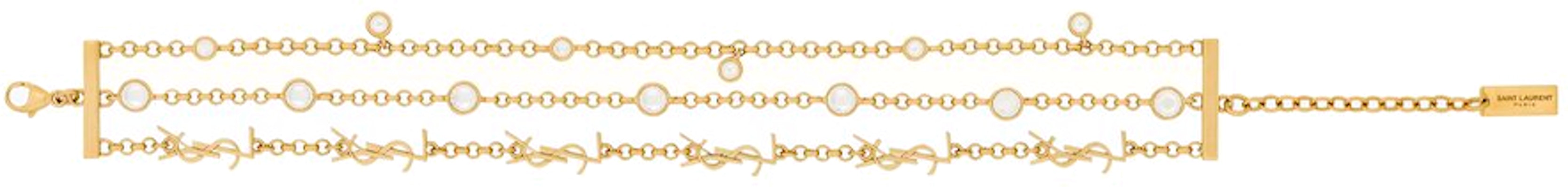 (W) Pulsera de Latón Multicadena Dorada SAINT LAURENT LE CASSANDRE. 770495y15268066 Buy (W) Pulsera de Latón Multicadena Dorada SAINT LAURENT LE CASSANDRE. 770495y15268066