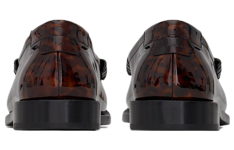 Shop (W) Saint Laurent Le Loafer 'Merah Tortoiseshell Patent' 670232AAARV2094