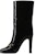 (W) But Ankle Kulit Saint Laurent 'Fesyen Hitam' 7112161TVKK1000