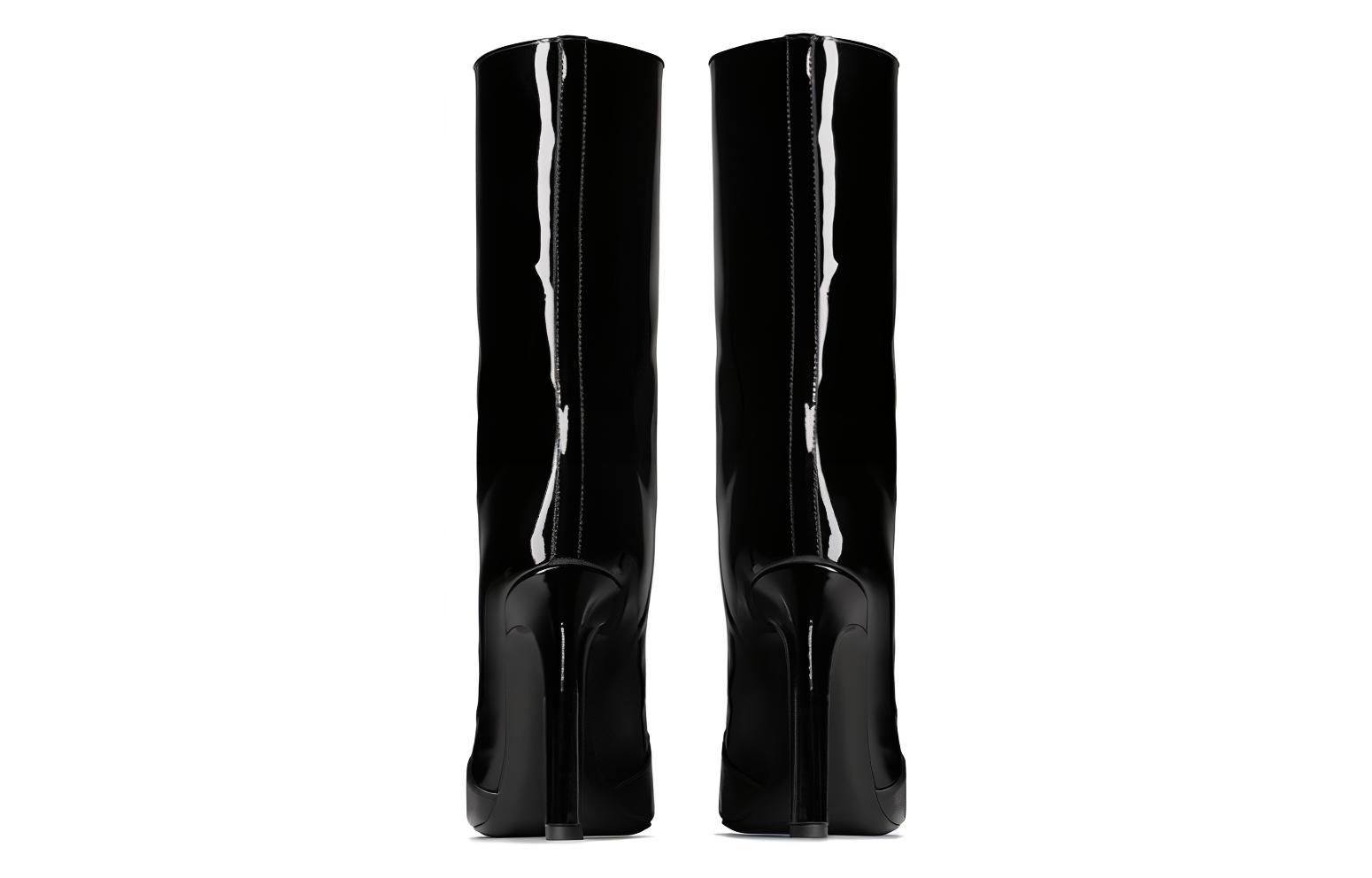 Purchase (W) Bota de Tobillo de Piel Saint Laurent 'Moda Negra' 7112161TVKK1000