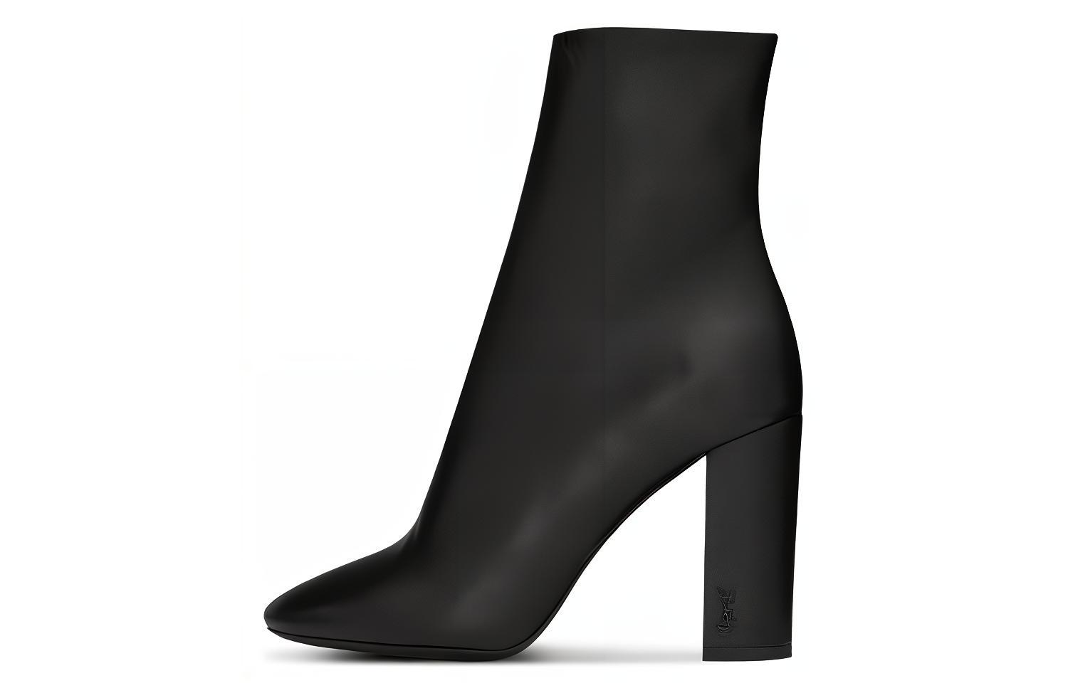 (Women) Saint Laurent Leather Ankle Boot 'Black High-Heel' 5274180RRVV1000