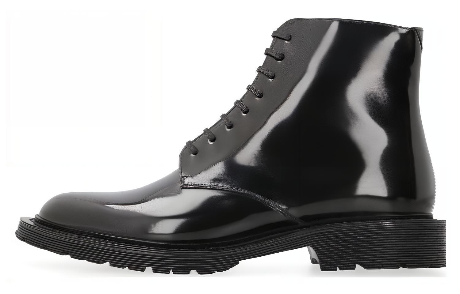Buy (W) Saint Laurent Leder Stiefelette ''Komfort Casual Schwarz'' 632412AAAS61000