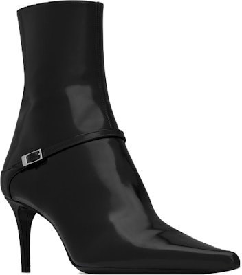 (Women) Saint Laurent Leather Ankle Boots 'Black' 7cm 762996AAAZY1000 Lookbook (Women) Saint Laurent Leather Ankle Boots 'Black' 7cm 762996AAAZY1000