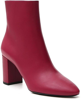(Women) Saint Laurent Leather Ankle Boots 'Outdoor Casual Red' 6406671Y8006008 Order (Women) Saint Laurent Leather Ankle Boots 'Outdoor Casual Red' 6406671Y8006008