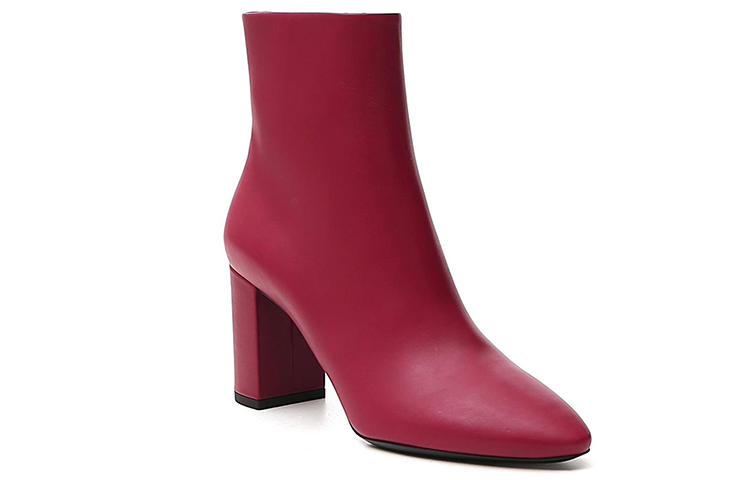 Order (Women) Saint Laurent Leather Ankle Boots 'Outdoor Casual Red' 6406671Y8006008