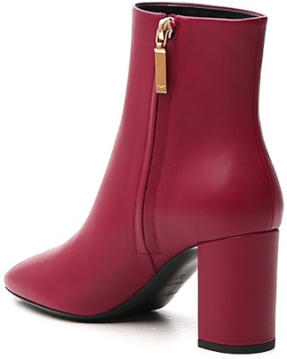 (Women) Saint Laurent Leather Ankle Boots 'Outdoor Casual Red' 6406671Y8006008 Lookbook (Women) Saint Laurent Leather Ankle Boots 'Outdoor Casual Red' 6406671Y8006008