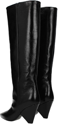 (Women) Saint Laurent Leather Boots 'Black' 4928100AR001000 Lookbook (Women) Saint Laurent Leather Boots 'Black' 4928100AR001000